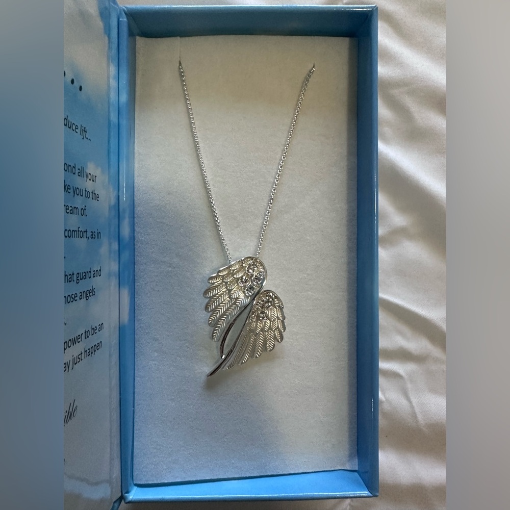 Silver Angel Wing Necklace